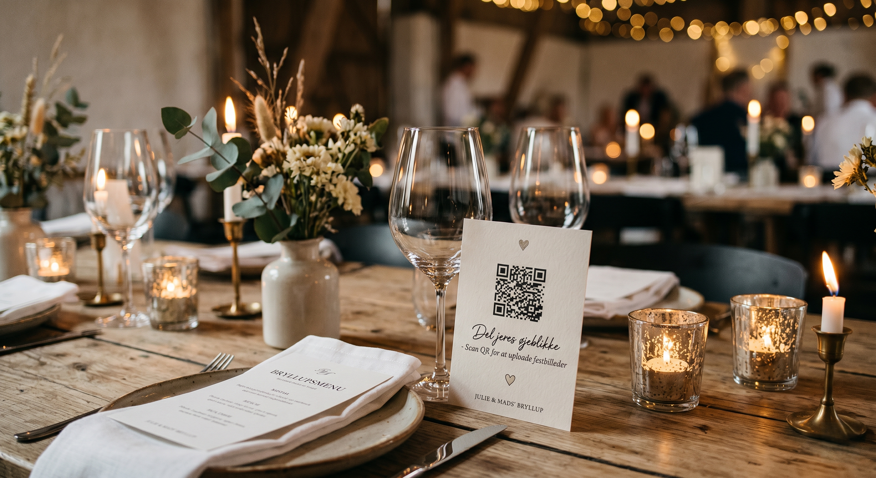Flot borddækning med QR kode